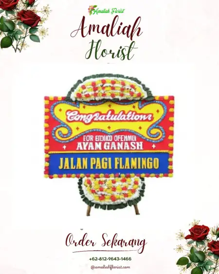 Sewa Papan Bunga Paal Merah