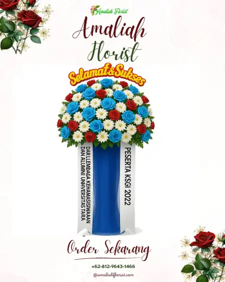 Standing Flowers Paal Merah